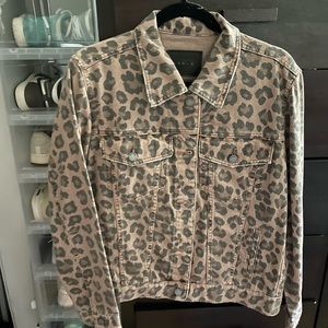 Cheetah denim jacket